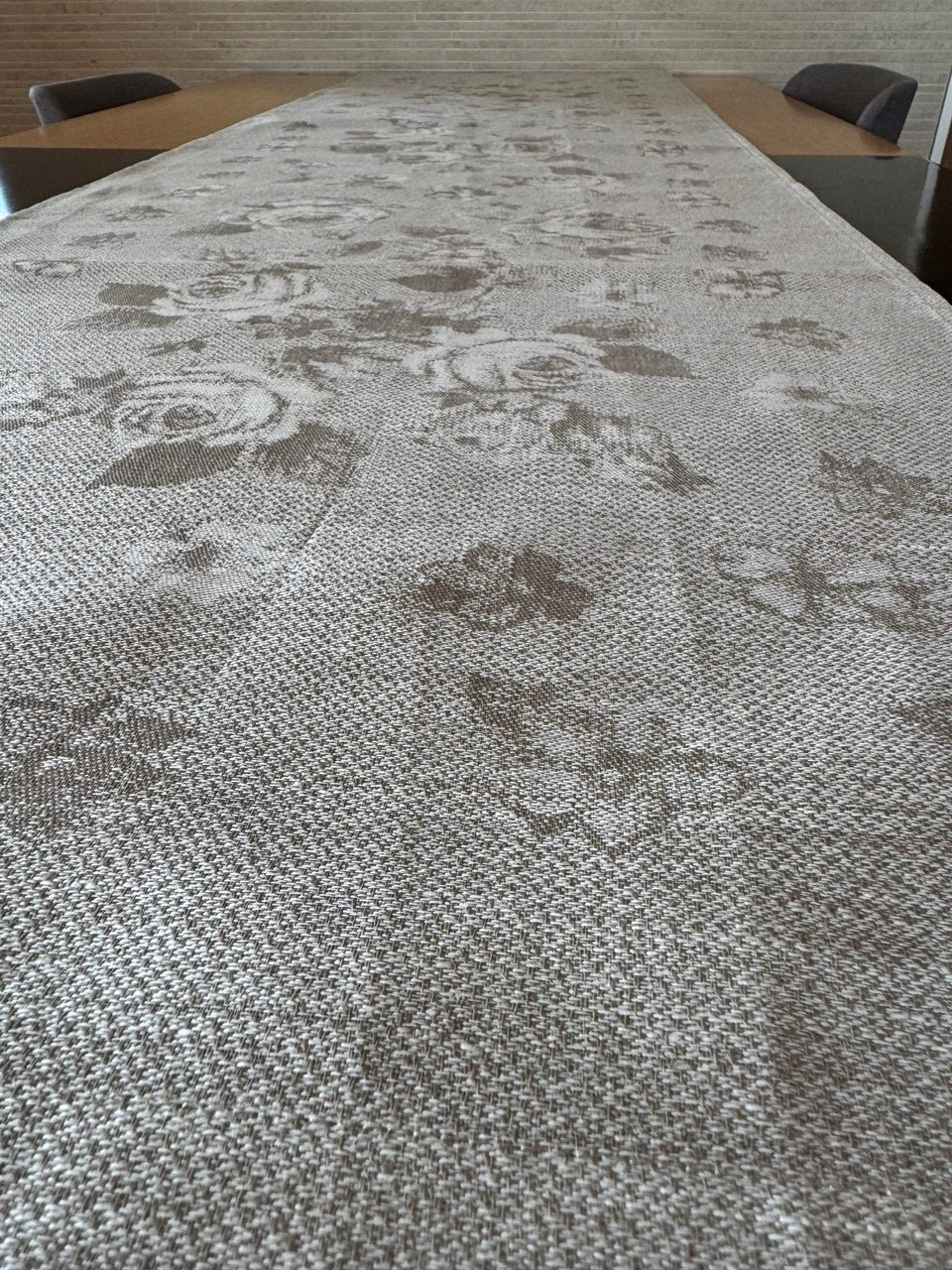 Bieżnik lniany 50x170 + 4 serwetki 45x45 komplet stołowy premium 100% LEN Marka bez marki
