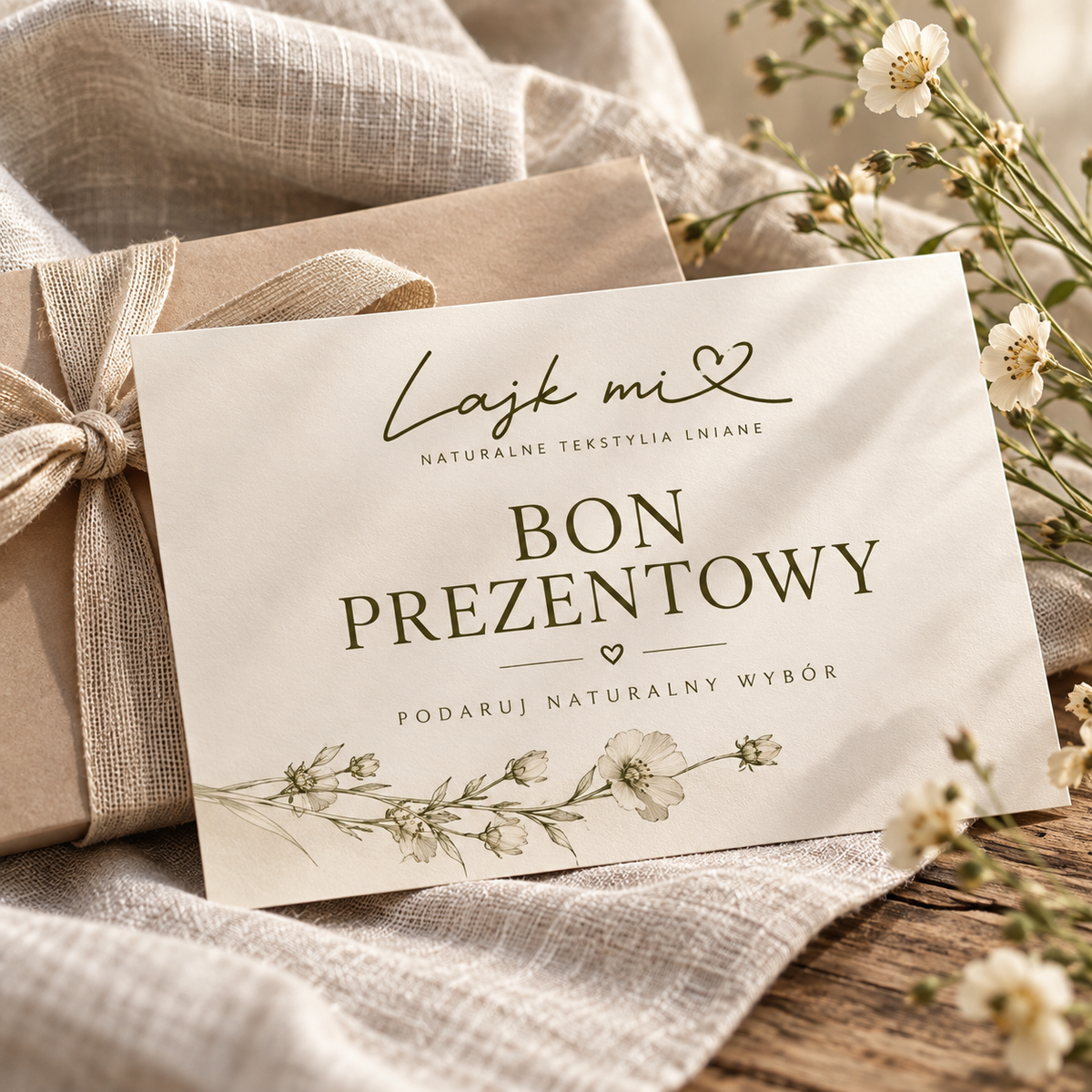 Bon prezentowy LAJK MI Podaruj komuś odrobinę naturalnego piękna