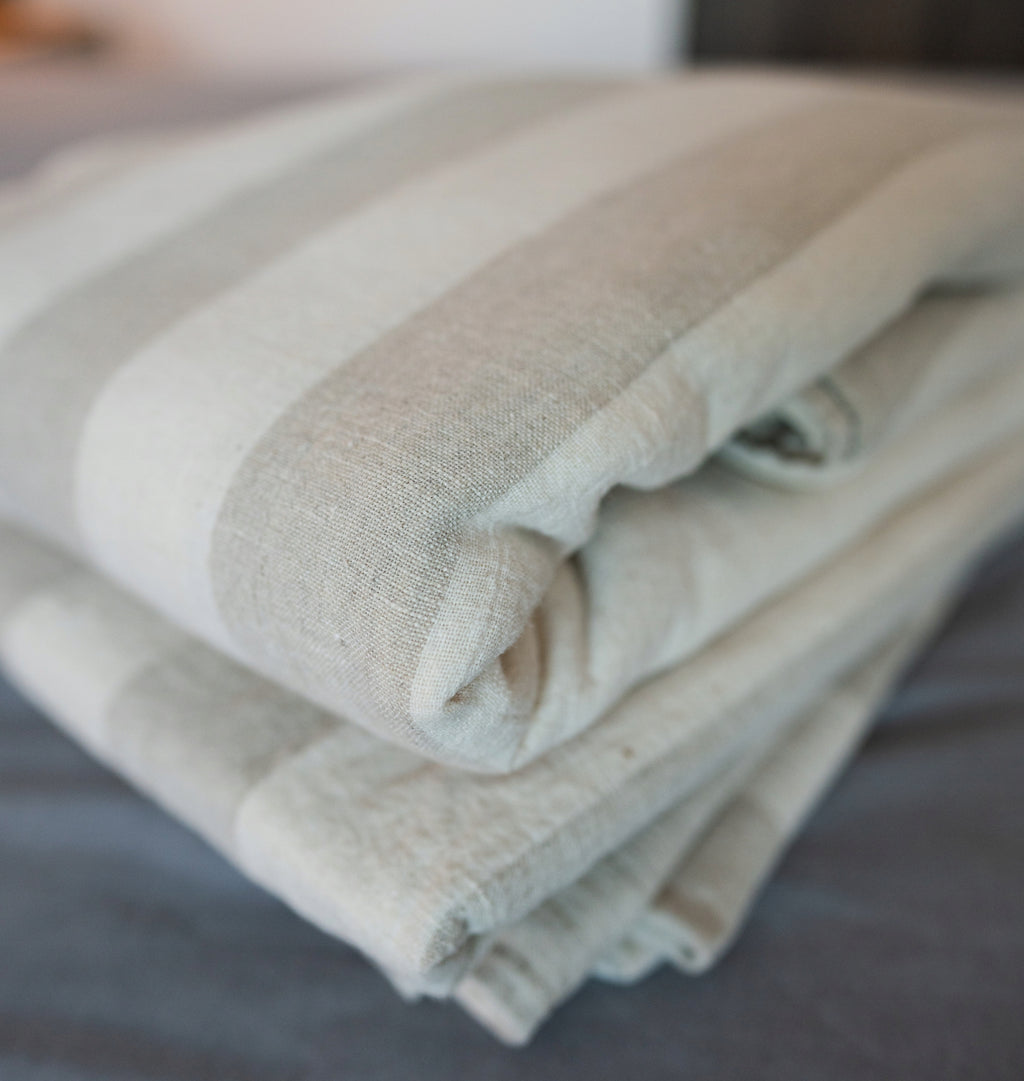 KOMPLET POŚCIELI 200x165 77% LEN bawełna 170 g/m² 4-cz z prześcieradłem Kod producenta 22C72