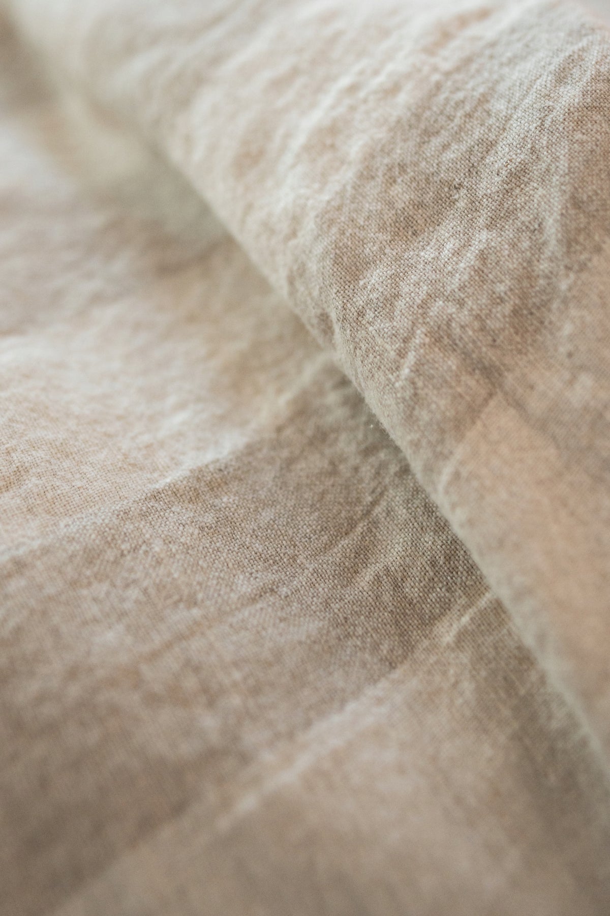 KOMPLET POŚCIELI 200x165 77% LEN bawełna 170 g/m² 4-cz z prześcieradłem Kolor brązowy