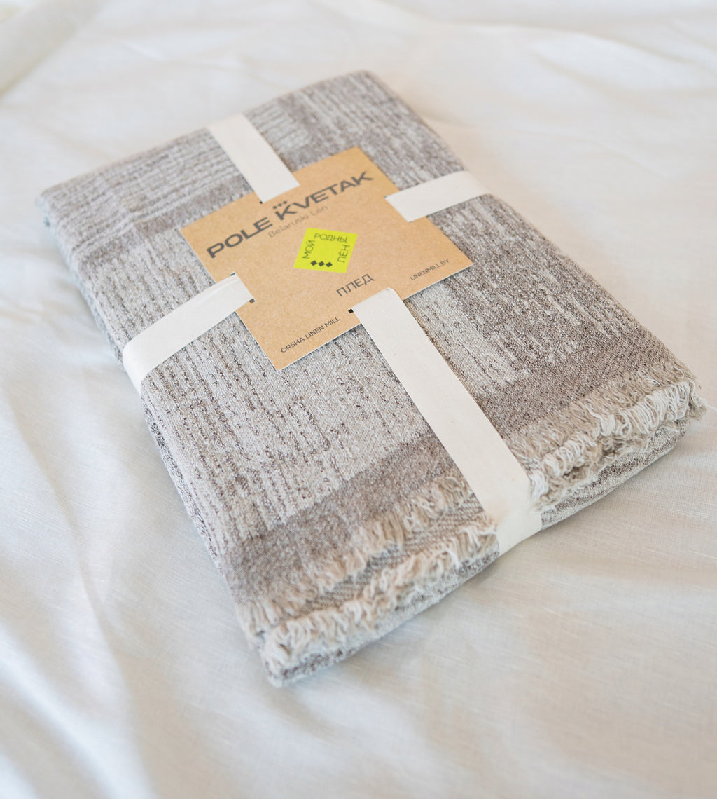 PLED/NARZUTA/KOC Filozofia 110 x170 cm, len 83% / bawełna 17% Marka bez marki