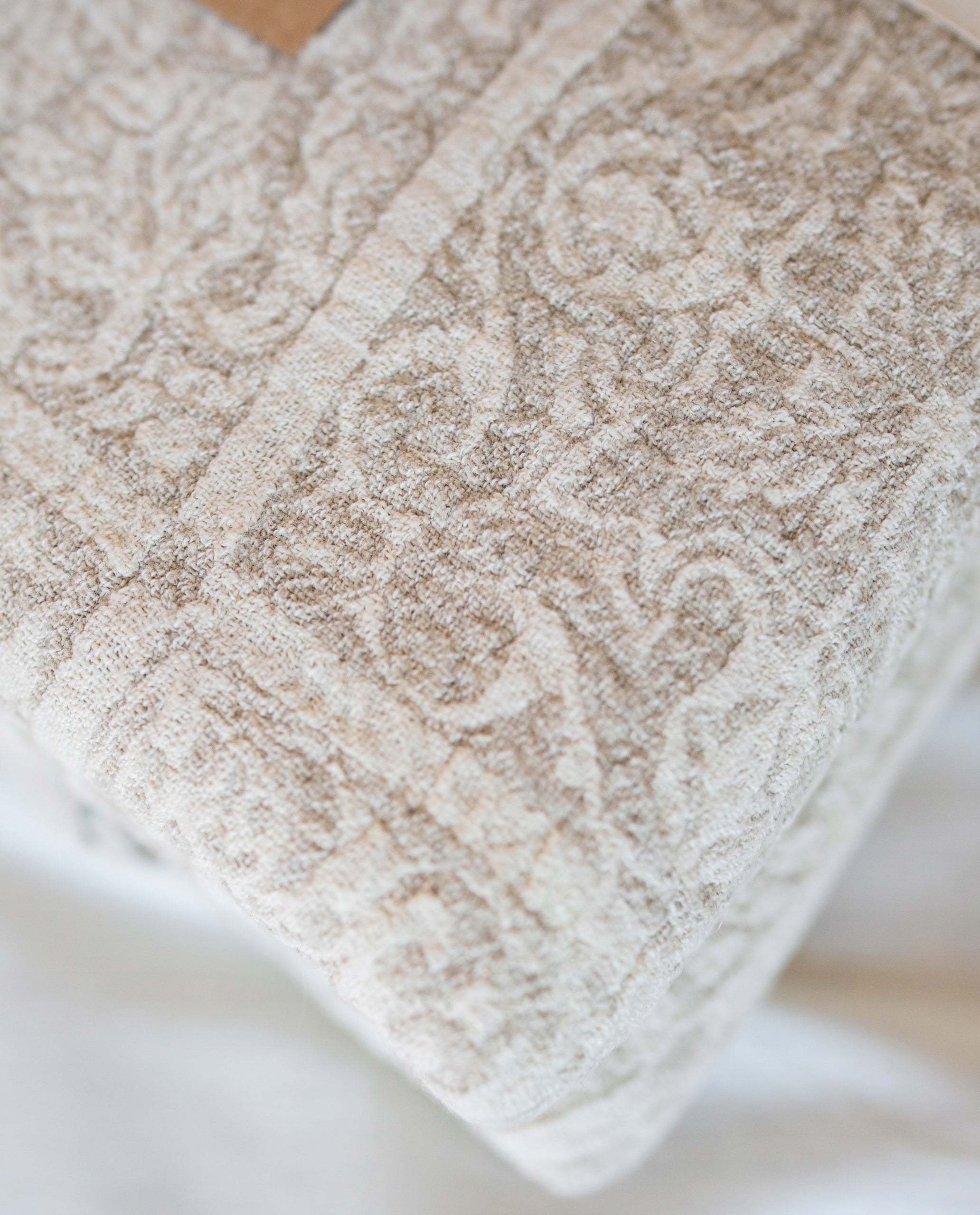 PLED/NARZUTA/KOC IZRAZCE naturalny LEN 81% 190 x220 cm dwustronny Marka bez marki