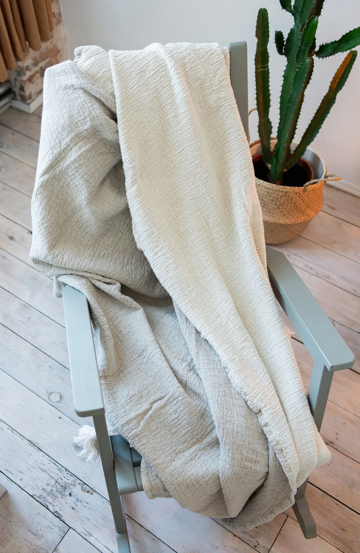 PLED/NARZUTA/KOC LUI naturalny LEN 81% 190x180 cm dwustronny Kod producenta 22C155