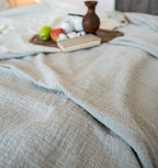 PLED/NARZUTA/KOC LUI naturalny LEN 81% 190x180 cm dwustronny Rodzaj koc