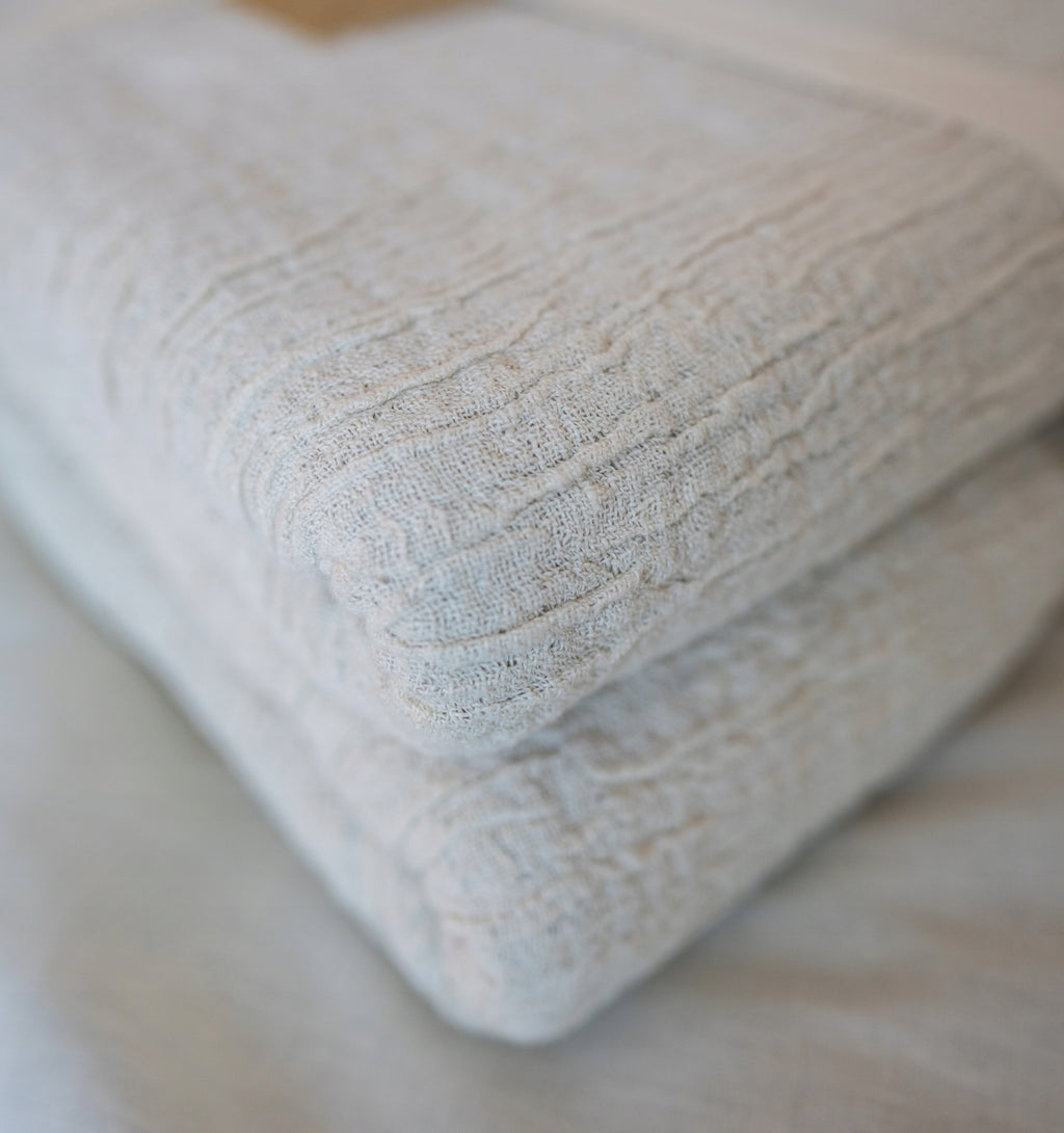 PLED/NARZUTA/KOC LUI naturalny LEN 81% 190x180 cm dwustronny Szerokość produktu 180 cm