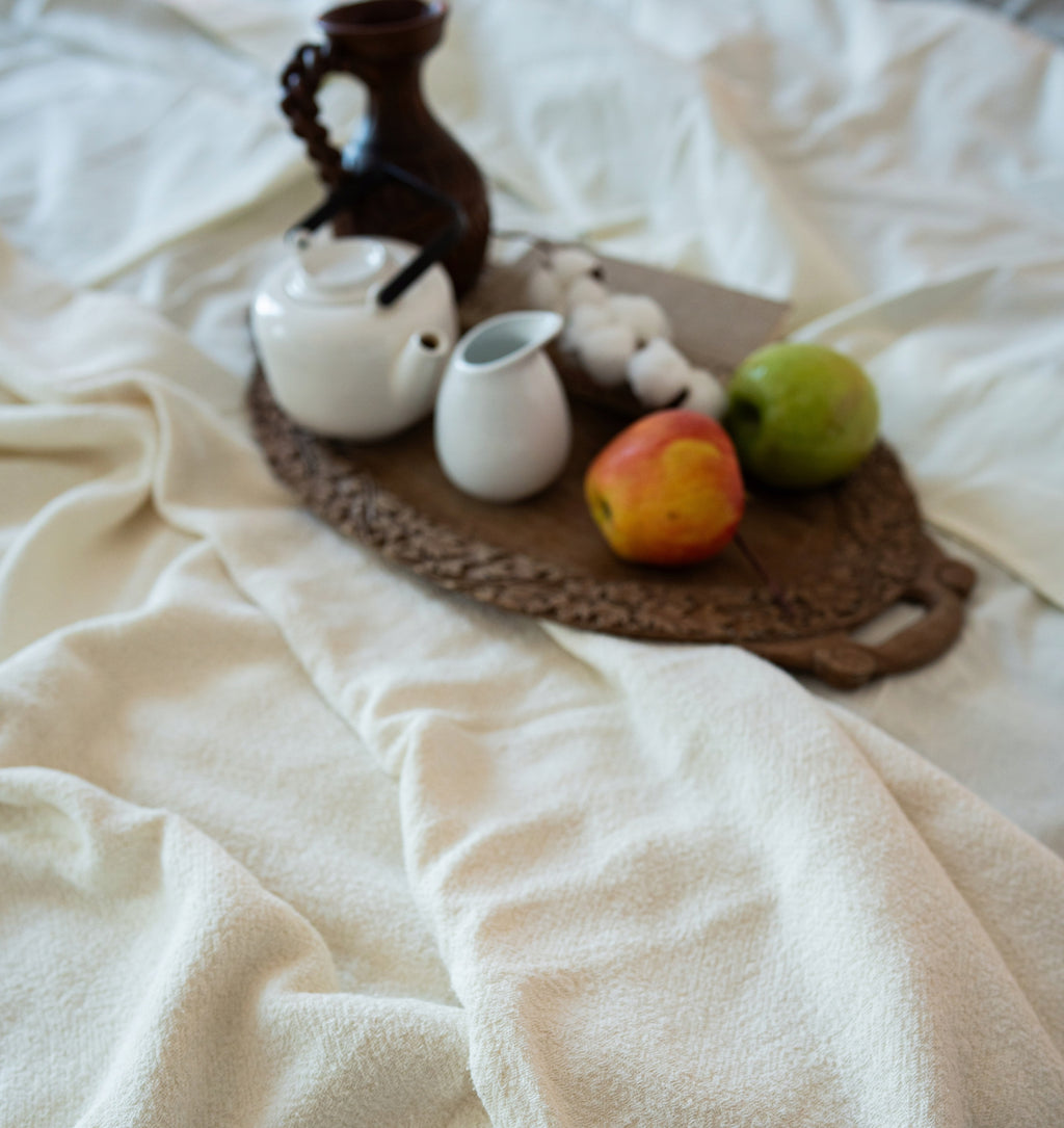 PLED/NARZUTA/KOC naturalny LEN 100% 190x200 cm dwustronny Kod producenta 24C210