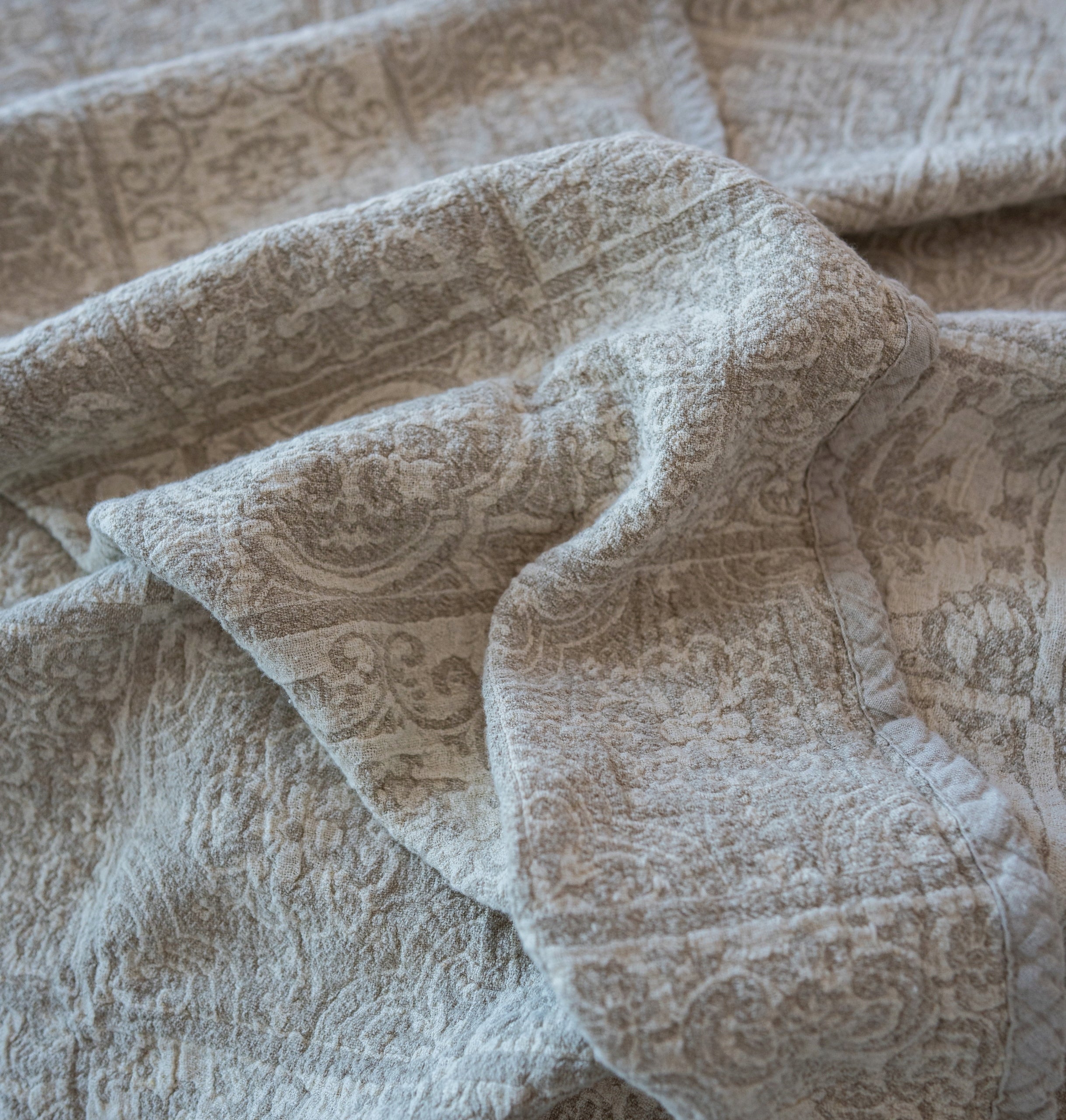 PLED/NARZUTA/KOC naturalny LEN 81% 210x190 cm dwustronny Szerokość produktu 210 cm
