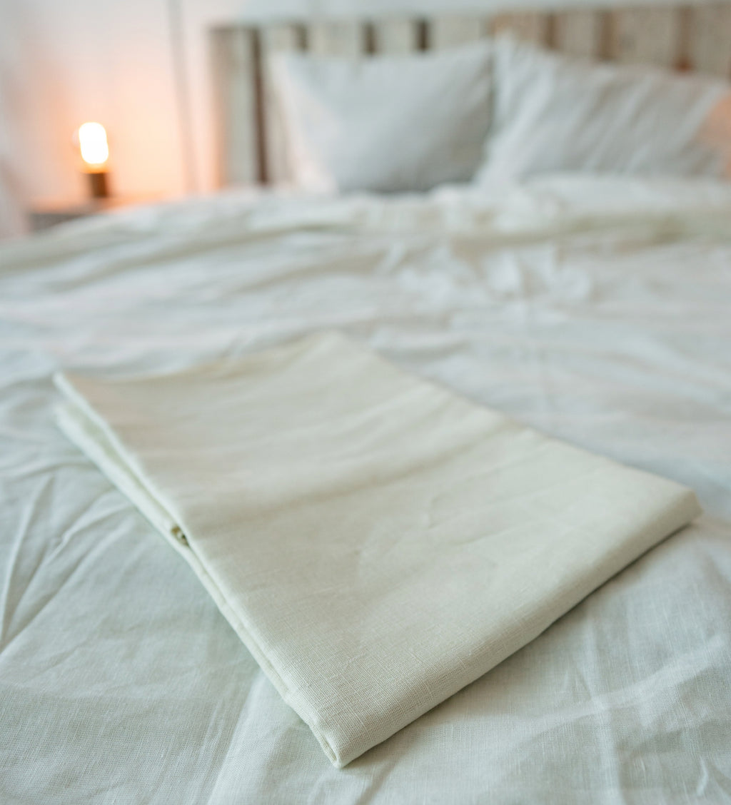 PRZEŚCIERADŁO tradycyjne 100% LEN 240×214 cm Materiał wykonania len