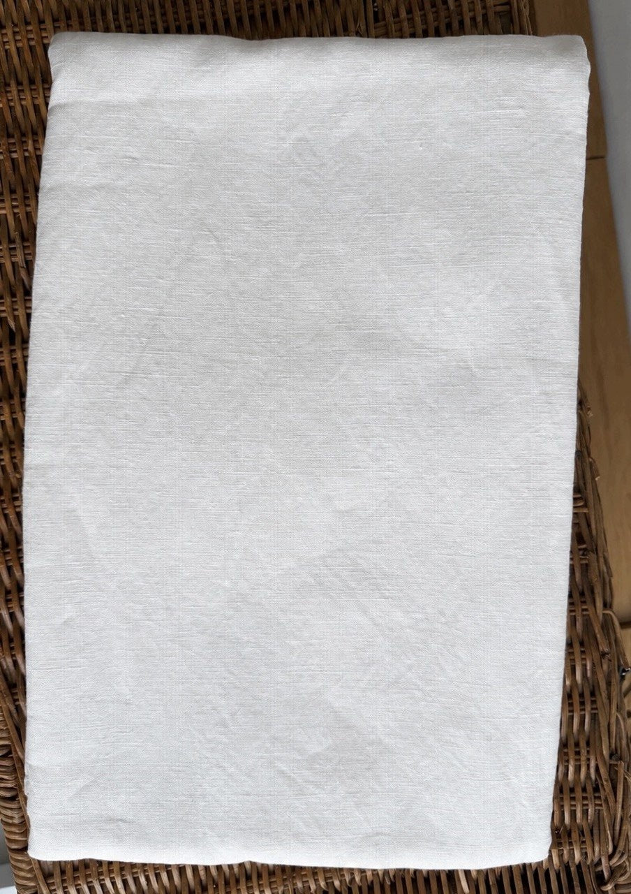 Poszewki lniane 50x70 cm 2 szt. 100% len białe naturalne na poduszki Marka bez marki