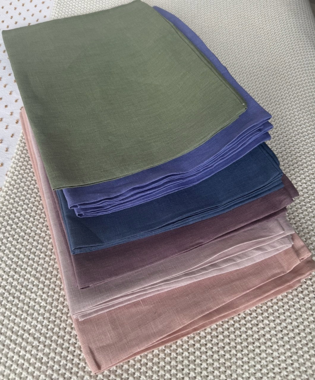 Poszewki lniane 50x70 cm 2 szt. 100% len różowe naturalne na poduszki Marka bez marki