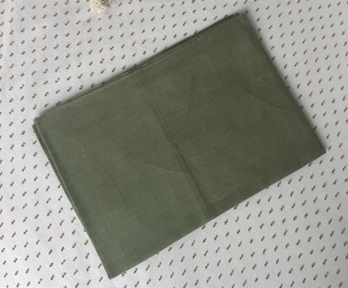 Poszewki lniane 50x70 cm 2 szt. 100% len zieleń szałwiowa na poduszki Stan opakowania oryginalne