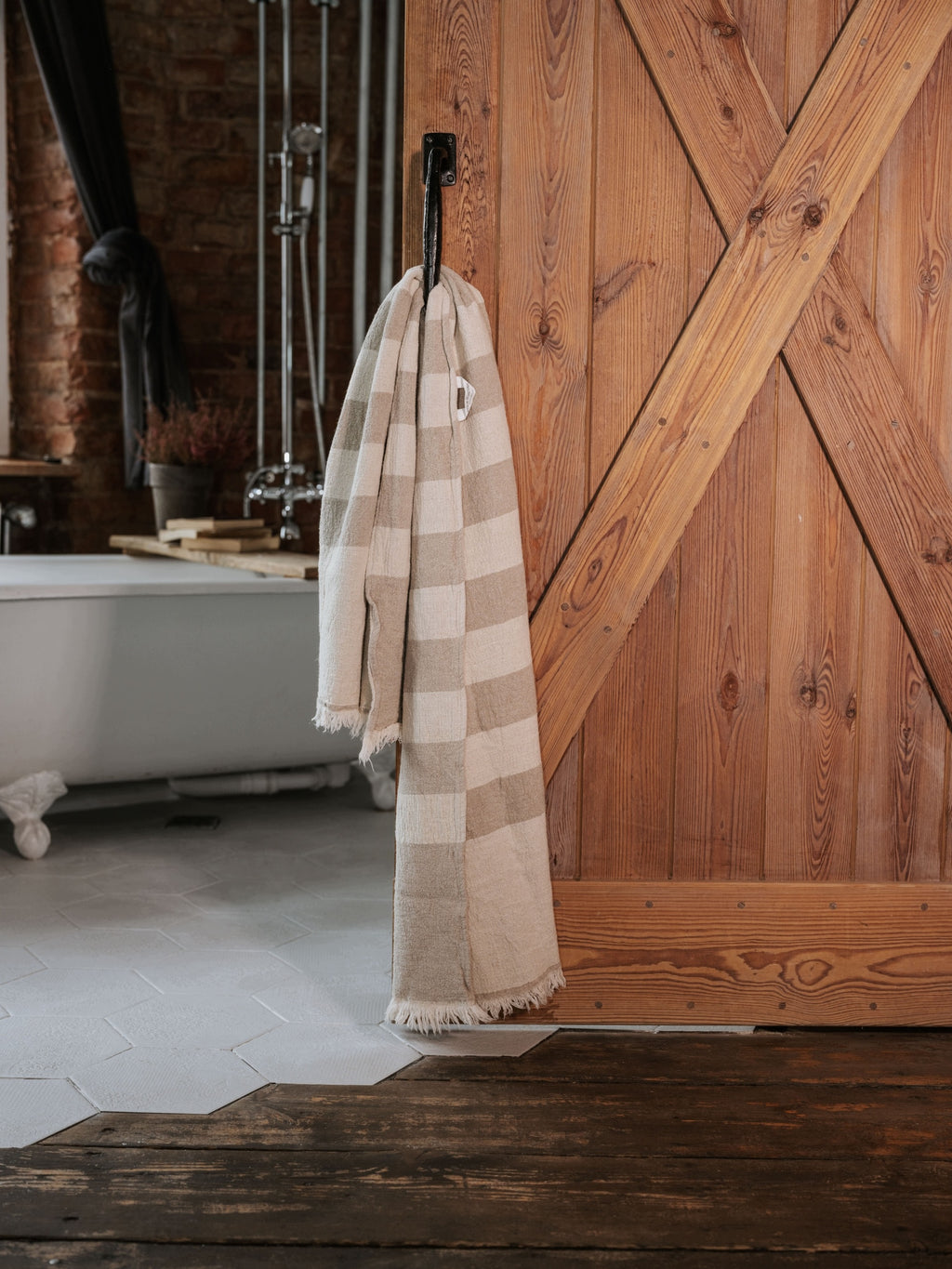 RĘCZNIK KĄPIELOWY LEN 81% 75×150 cm Stan opakowania oryginalne