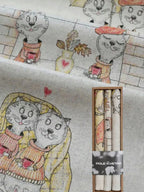 RĘCZNIK ŚCIERKA KUCHENNA LEN 46x60 KOMPLET 3 sz mur miau koty Cechy dodatkowe antybakteryjne możliwość prania w pralce możliwość zawieszenia superchłonne wzór