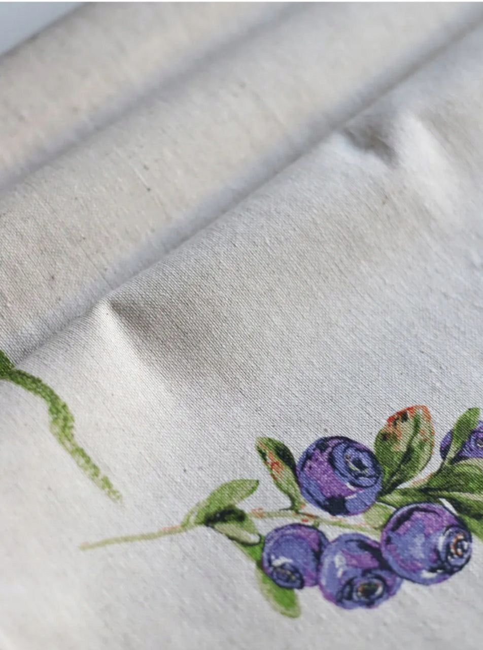 RĘCZNIK ŚCIERKA KUCHENNA LEN 46x60 KOMPLET 3 sz owoce leśne Szerokość produktu 46 cm