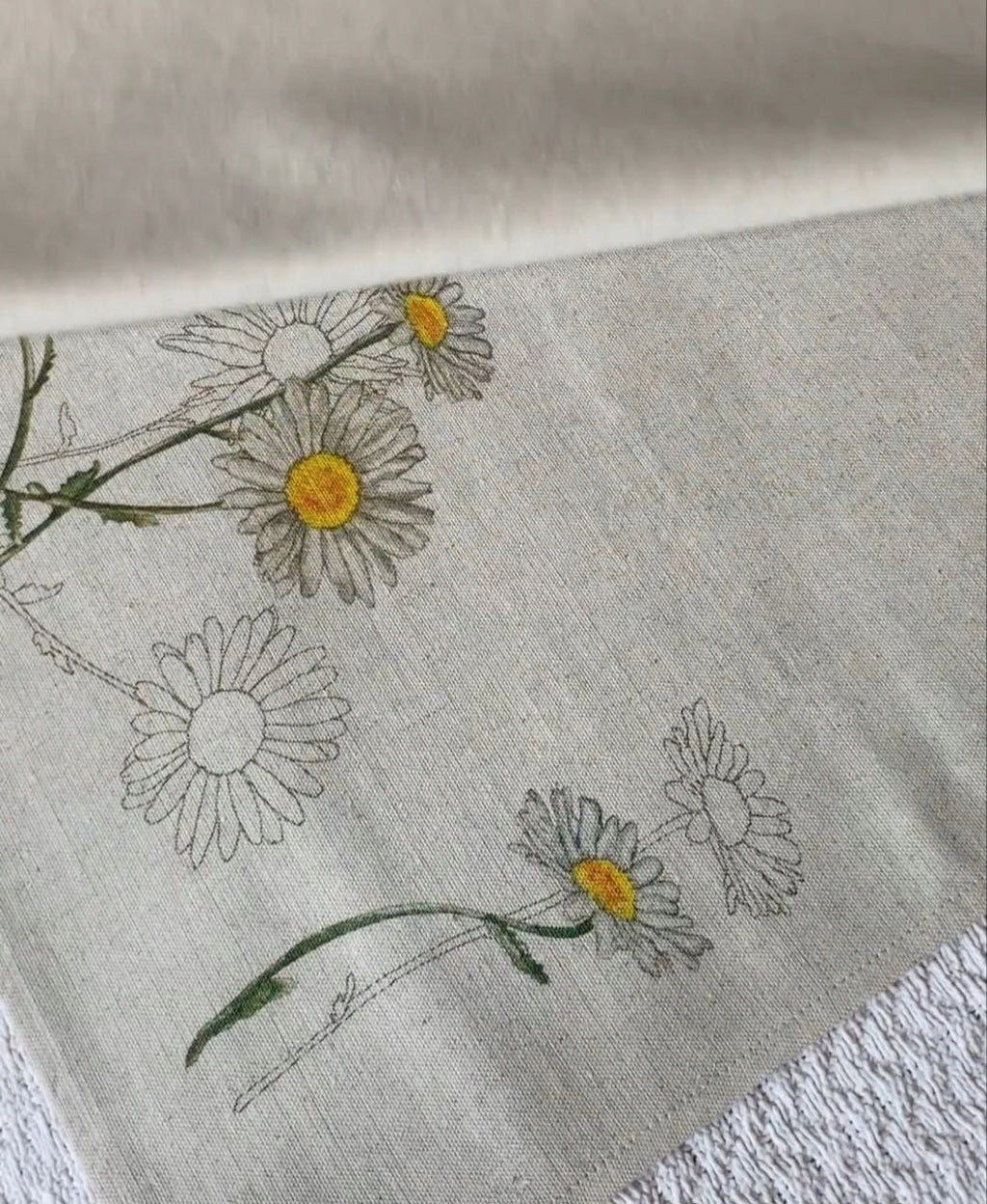 RĘCZNIK ŚCIERKA KUCHENNA LEN 46x60 KOMPLET 3 sz rumianki Rodzaj ręcznik (ścierka)