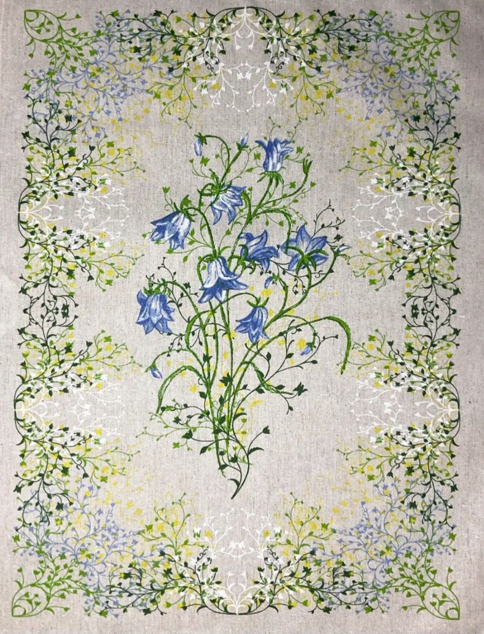 RĘCZNIK ŚCIERKA KUCHENNA LEN 46x60 KOMPLET 3 sz zioła polne Długość 60 cm
