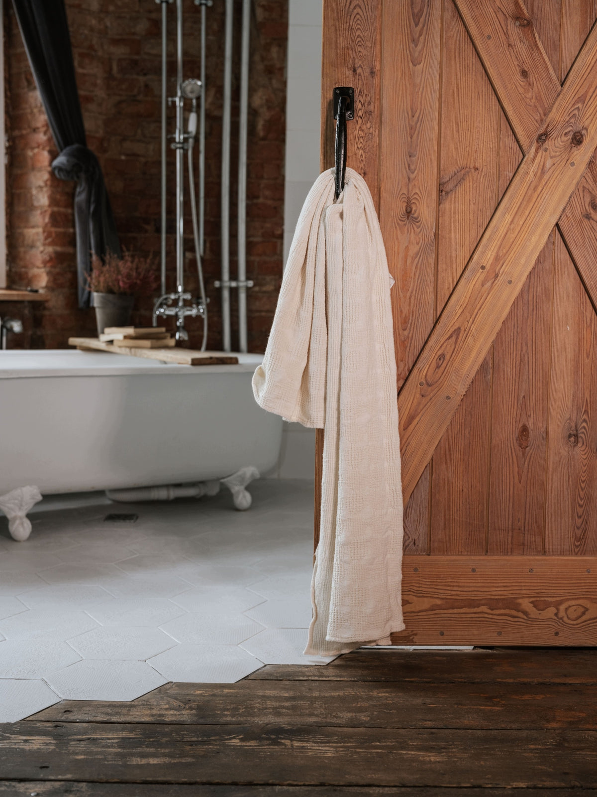 Ręcznik 80×135 cm naturalny len | zero waste | eco | miękki i szybkoschnący Marka bez marki