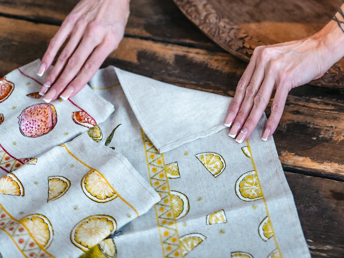 ŚĆIERECZKA/RĘCZNIK kuchenny lniany ZESTAW 3 sz 46×60 cm Marka bez marki
