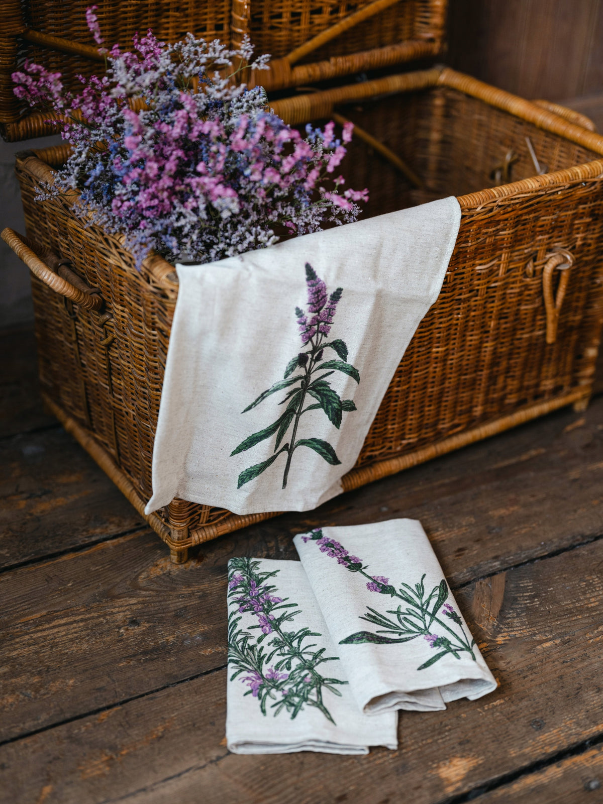 ŚĆIERECZKA/RĘCZNIK kuchenny lniany ZESTAW 3 sz 46×60 cm Marka bez marki