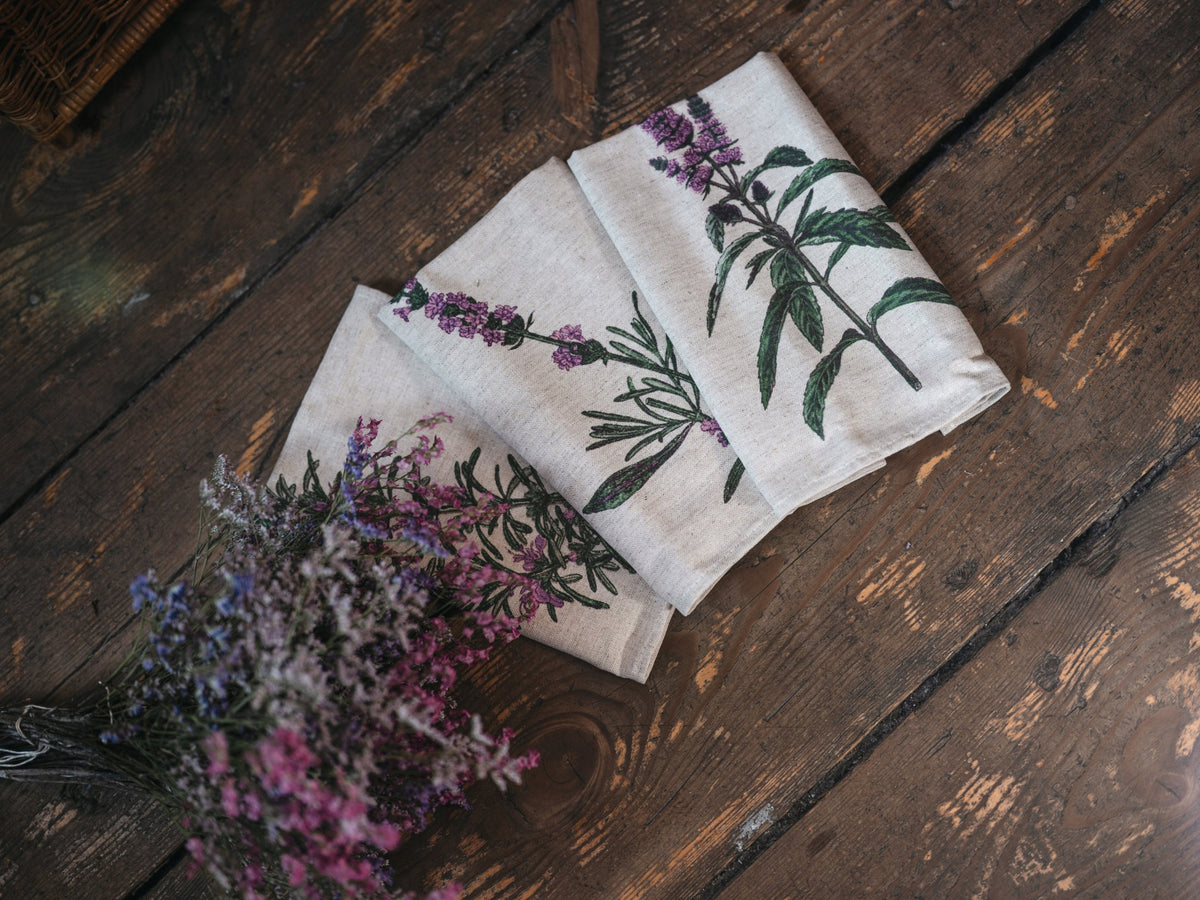 ŚĆIERECZKA/RĘCZNIK kuchenny lniany ZESTAW 3 sz 46×60 cm Stan opakowania oryginalne