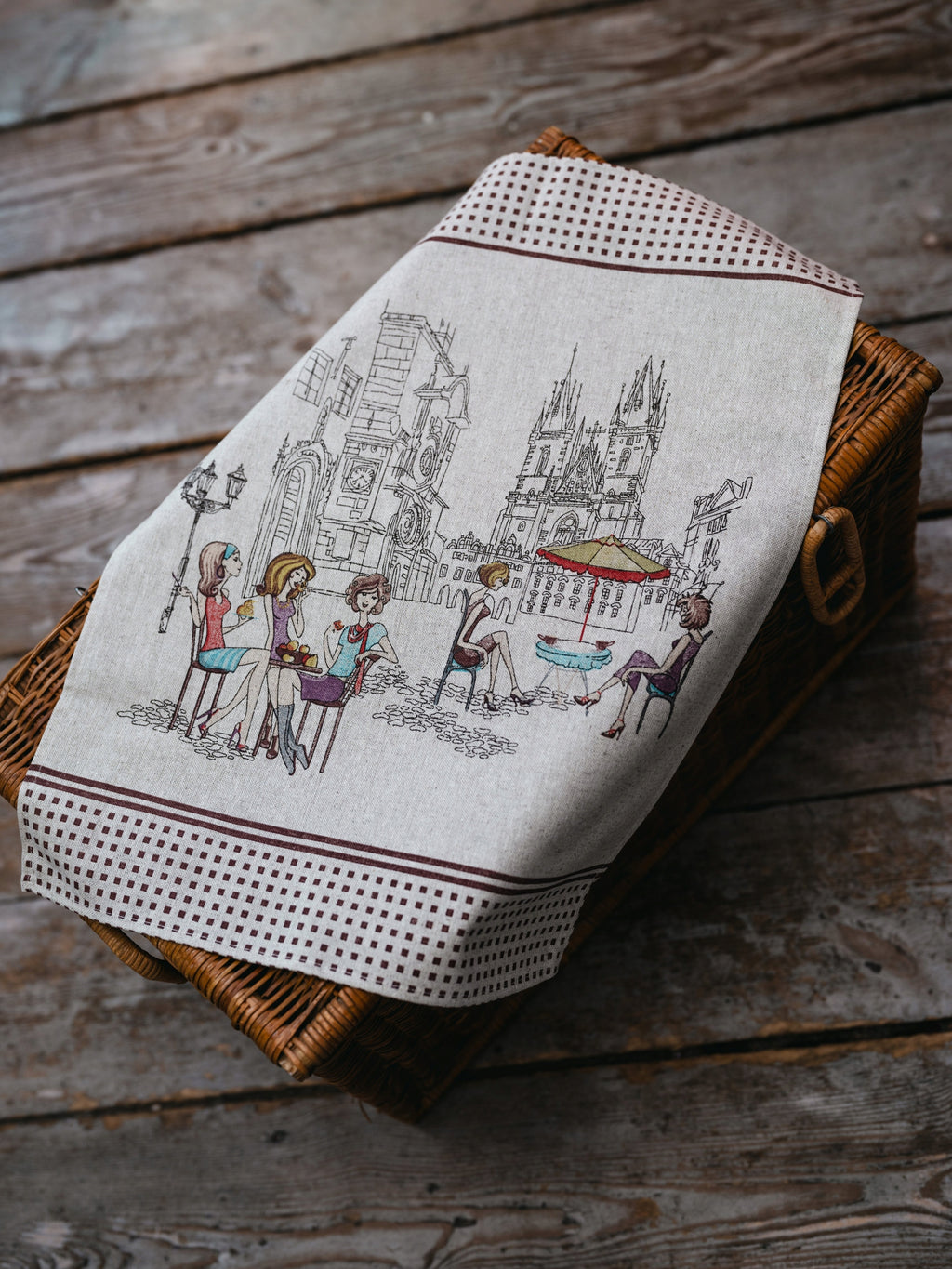 ŚĆIERECZKA/RĘCZNIK kuchenny lniany ZESTAW 7 sztuk 46x60 cm Materiał wykonania bawełna len
