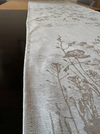 Bieżnik lniany 50x170 + 4 serwetki 40x40 komplet stołowy premium